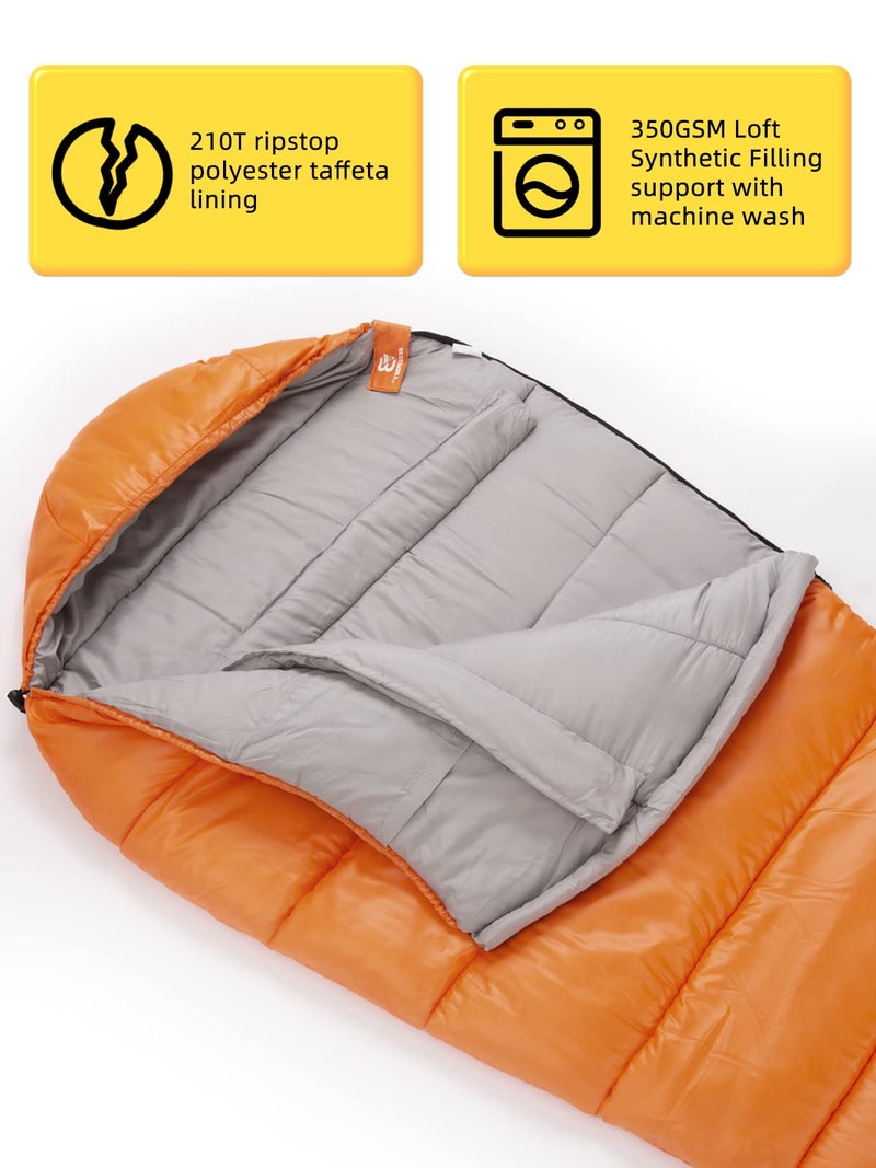 Bessport Mummy Sleeping Bag | 15-45 â„‰ Extreme 3-4 Season Sleeping Bag for Adults Cold Weatherâ€“ Warm and Washable, for Hiking Traveling & Outdoor Activities - Image 4